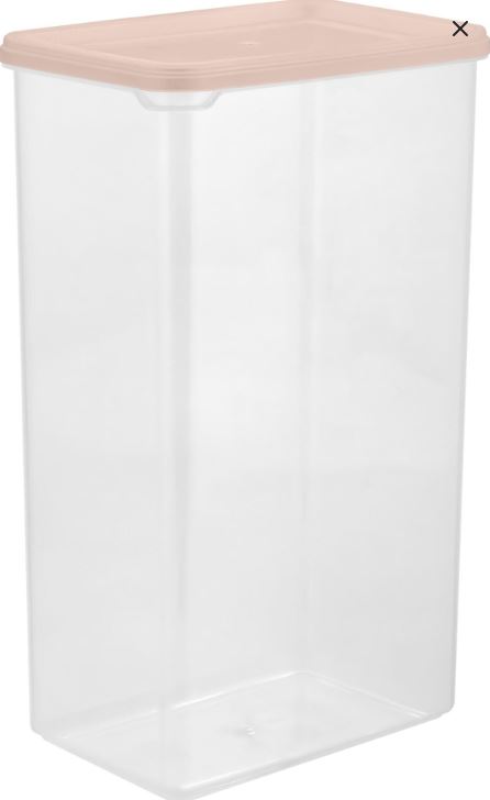 Банка для сыпучих продуктов  Plast Team HELSINKI 1,65 л персиковая карамель